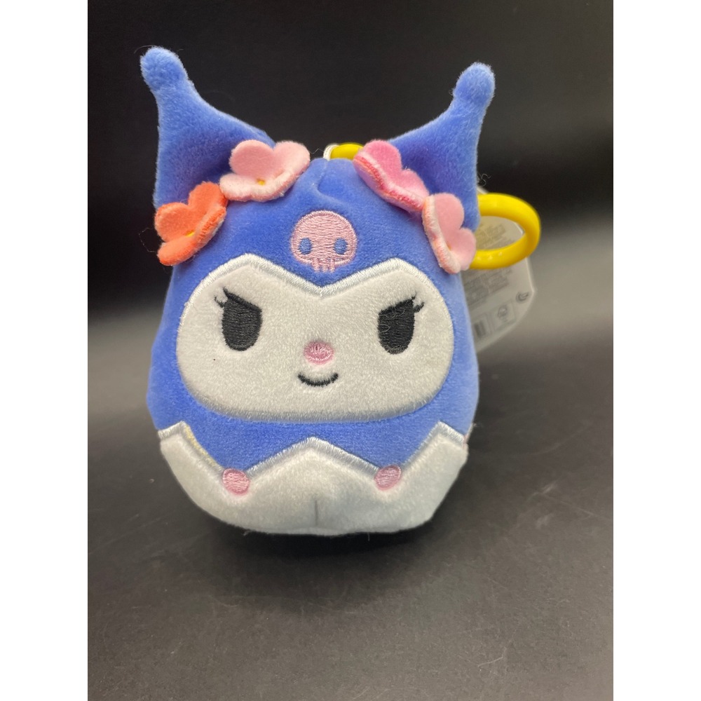 Squishmallows Sanrio Hello Kitty and Friends Kuromi 3.5 Inch Plush Clip On NWT